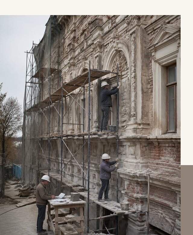 Реставрация объектов культурного наследия под ключ в Каменске-Шахтинском